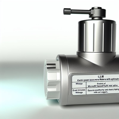 Electric Power Source Micro Water Valve 12.0W Current for Optimal Performance