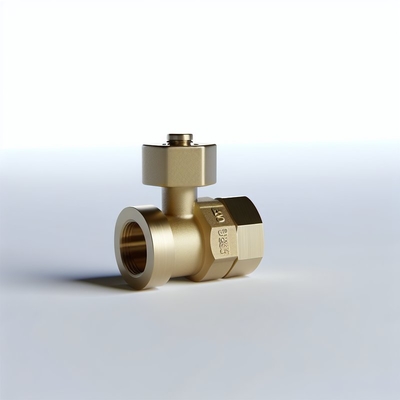 Compact Brass Mini Ball Valve Ideal for Small-Scale Systems in Drinking Machines and Coffee Machines